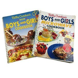 Lot 2 Betty Crockers Boys and Girls Cookbook u Kid Tested Recipes Children Cooki